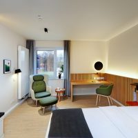 Patientenzimmer Südseite Komfortstation 6; Psychosomatische Klinik Ginsterhof; 21224 Rosengarten